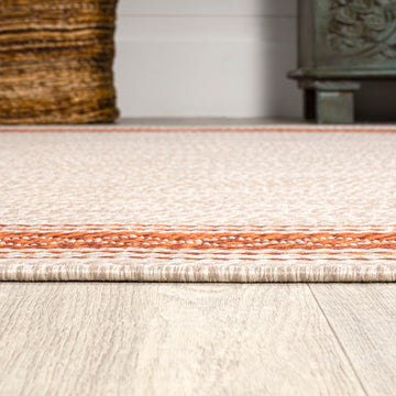 Lucia Classic Diamond Border Indoor/outdoor Area Rug